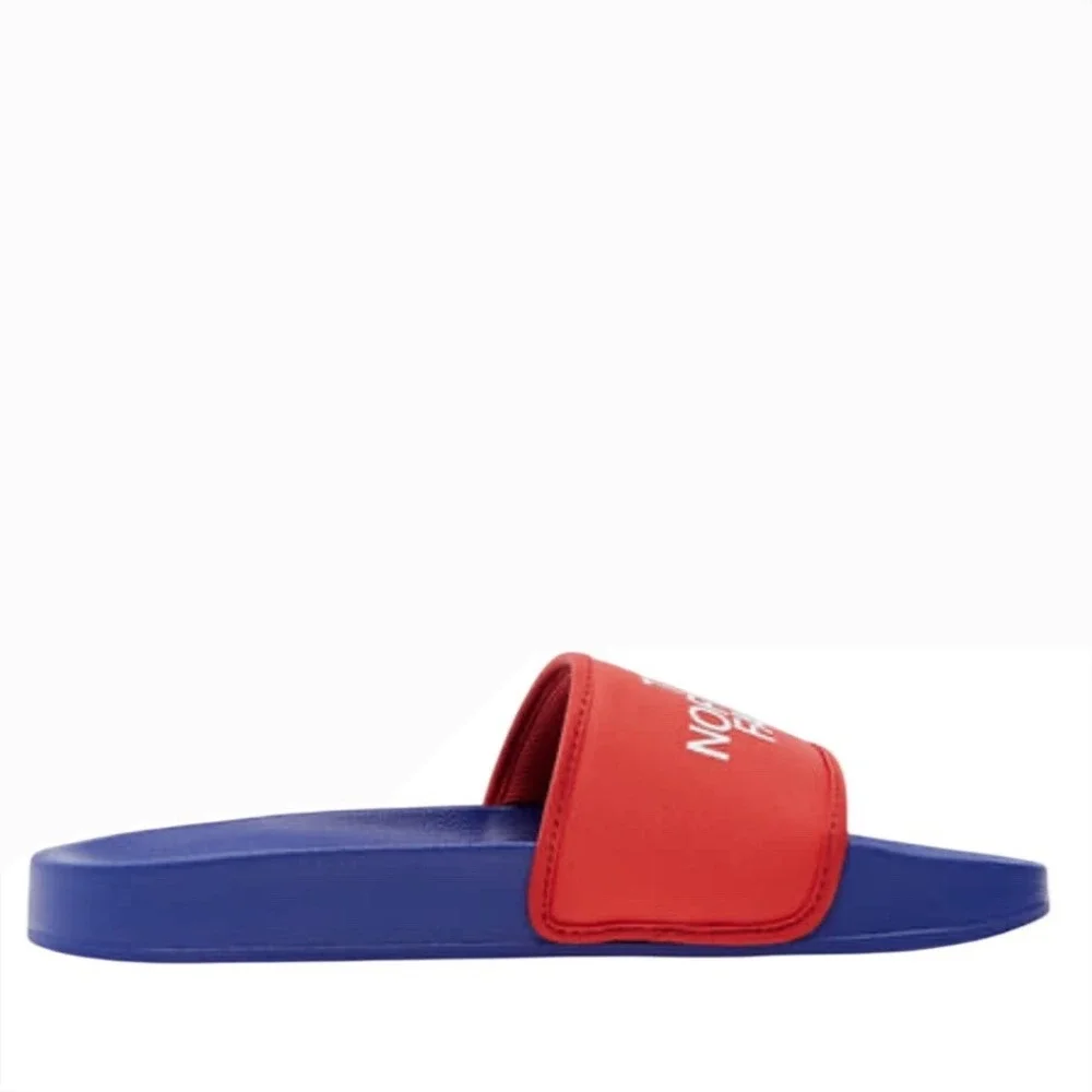 The North Face Mens Base Camp Slide III Blue Red Sandals NF0A4T2R Size 8